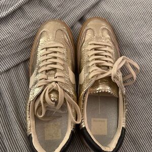 Gold Metallic Sneakers